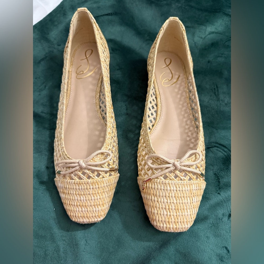 Sam Edelman Ballet raffia Flats Shoes for Women $140